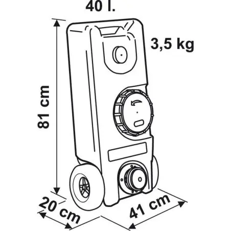 Frissvíz tartály 40 F - 35 liter