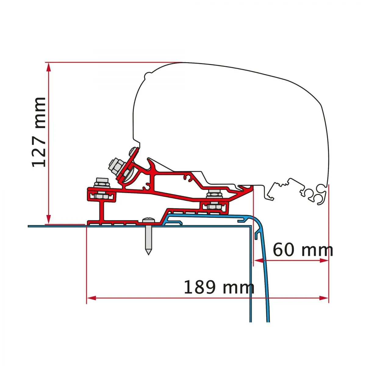 Adapter Rapido C Line 450 - napellenző adapter F80