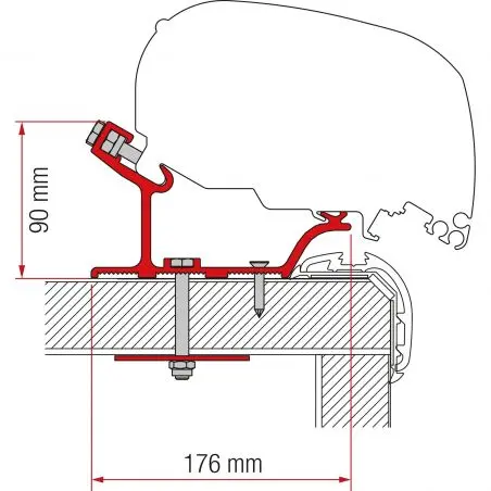 Adaptor Carthago Malibu - 450 cm