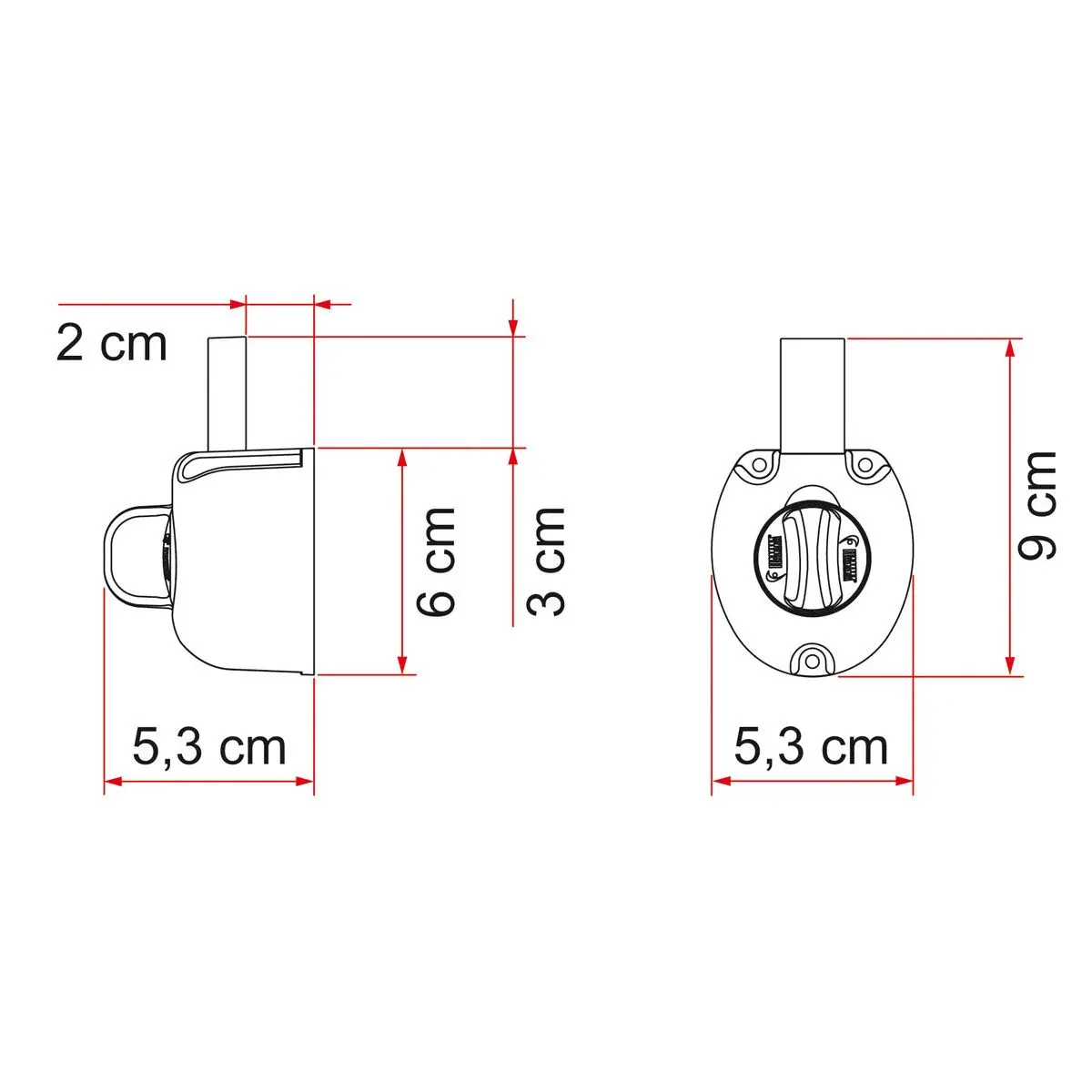 Încuietoare interioară a ușii Safe Door Guardian - Universal