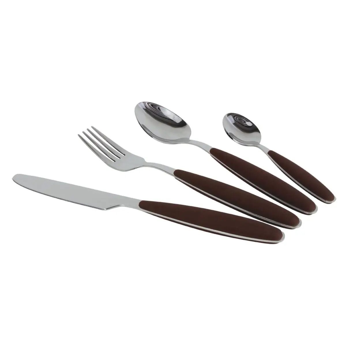 Set de tacamuri Grey Line - 16 bucati, maro