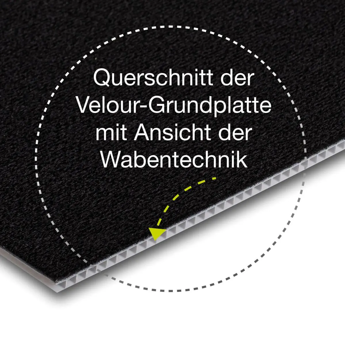 Modul de fixare cu velcro Purvario System - placa de baza Basis Ib, 50 x 0,4 x 30 cm