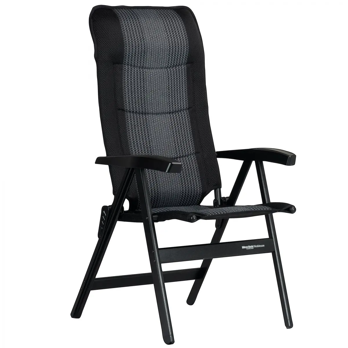 Scaun de camping Noblesse Deluxe - argintiu, negru