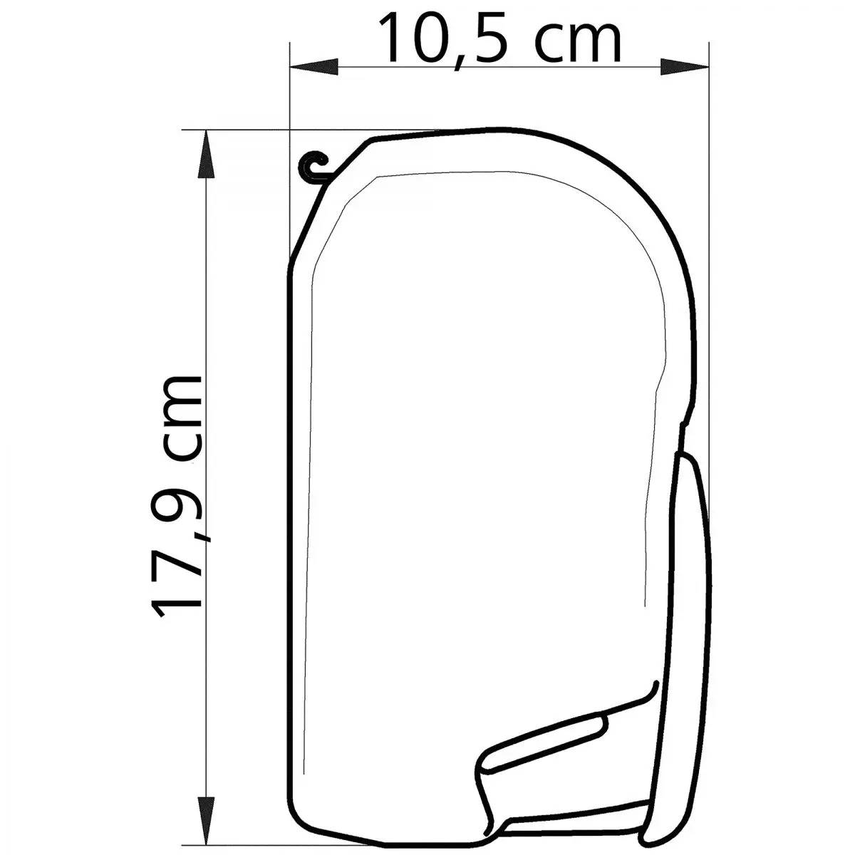 Napellenző TO 8000, 4,5 x 2,75 m, ház eloxált, misztikus szürke