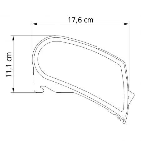 Napellenző TO 9200, 5,5 x 3 m, ház fehér, zafírkék