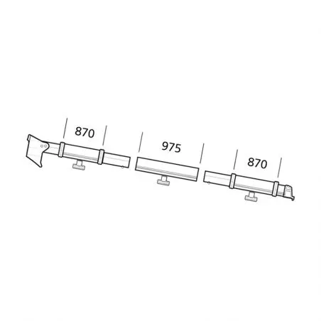 Profil de prindere complet dreapta Residence / Panorama Seria 9 extensie 3 m