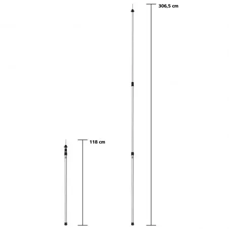 Tija telescopica - 95 - 300 cm