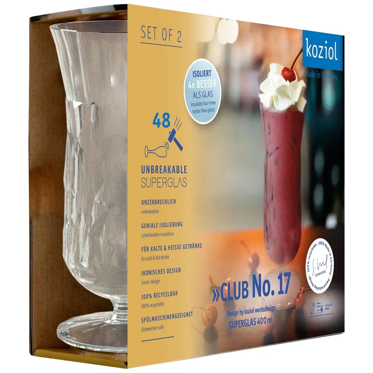 Superglas - CLUB No. 17, 400ml 2er Set