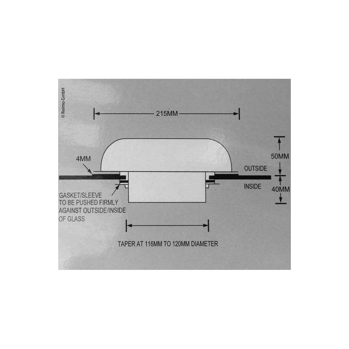 Carbest napelemes ventilátor kapcsolóval - Ø 215 mm