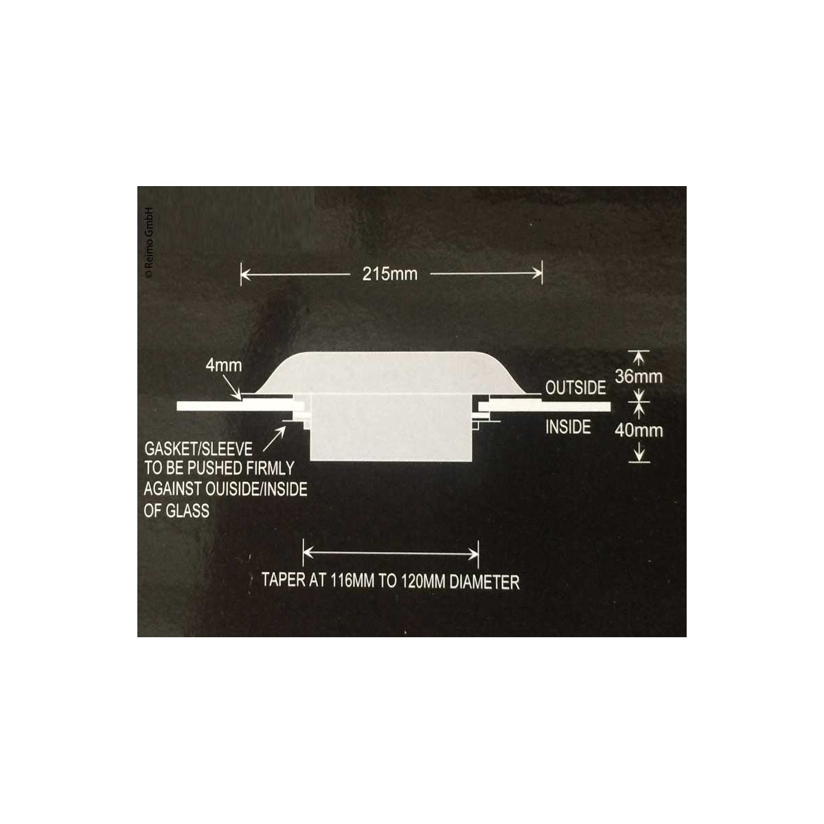 Rozsdamentes acél napelemes ventilátor - Ø 215 mm