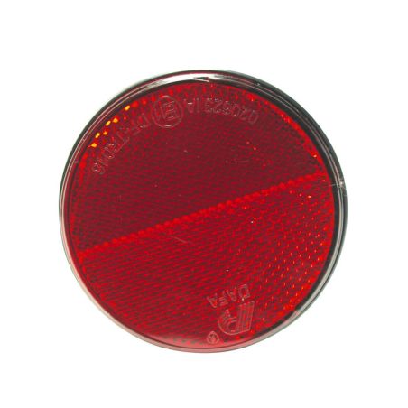 Reflektor rund 72mm selbstklebend rot (1 Stück)