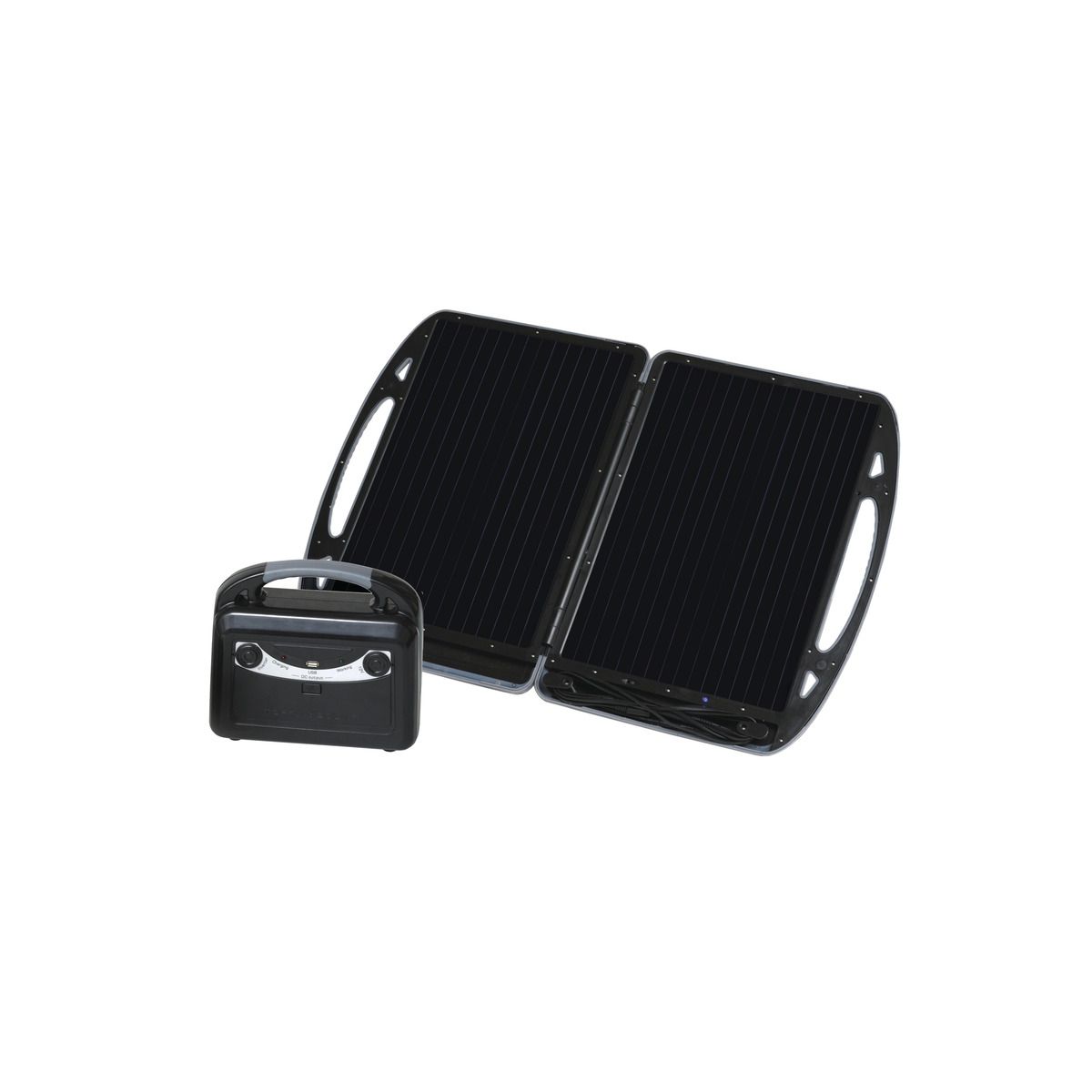 Generator solar mobil Carbest cu modul de 13W și baterie 12V/7A