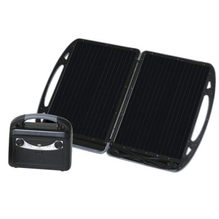 Carbest Mobiler Solargenerator mit 13W Modul und Akku 12V/7A